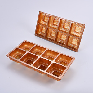 Barquette d'emballage en blister épais à 8 cavités avec revêtement plastique et bord plié, boîte d'emballage générale - Product Image 3