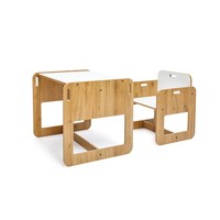 Ensemble de table d'étude pliable ergonomique en bois pour enfants, pour la chambre à coucher et la maison