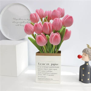 Nuevo ramo creativo de <span class=keywords><strong>palo</strong></span> de tulipán Twister, flor de tulipán Artificial, regalos de graduación para el Día de la madre, flores, limpiadores de tuberías, tulipán - Product Image 2