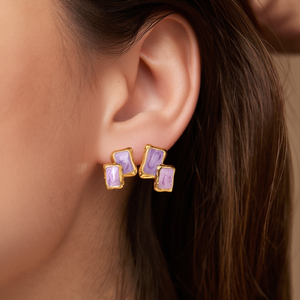 E295-E160-0409ZS Fashion <b>Stud</b> <b>Earrings</b> - Product Image 3