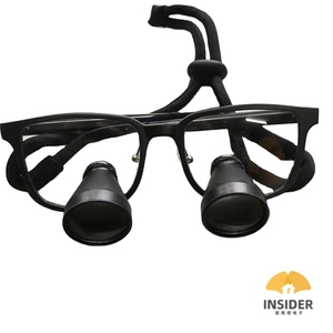 マグネシウム合金フレーム付き3.5X歯科用顕微鏡黒い医療用外科用歯科用ルーペの歯科用拡大鏡 - Product Image 1