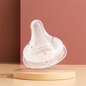 Sans BPA Silicone Infantile 3 Génération Anti Colique Tétine Manger Large Cou Bébé Mamelon Lait Biberon Sucette Tétine Du Sein Mamelon