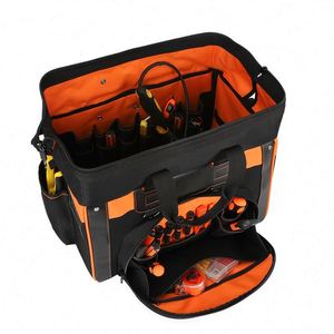 Free Sample Heavy Duty Large Tool <b>Bag</b> Organizer Multi-Pockets Tool Storage <b>Bag</b> Tool <b>Bag</b> With <b>Wheels</b> - Product Image 2