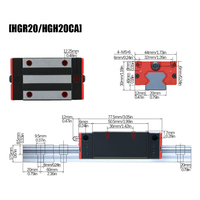 Bloque de Guía Lineal de Alta Resistencia con Retenedor Metálico, Serie HGH/HGW, Envío Gratis desde Rusia, Piezas CNC de Grado Profesional
