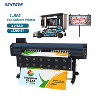 Kenteer 1.8m KTM-A32 Nuevo Impresora Eco Solvente Totalmente Automática para Plotter, Impresión de Lonas Flexibles, Máquina de Impresión I3200