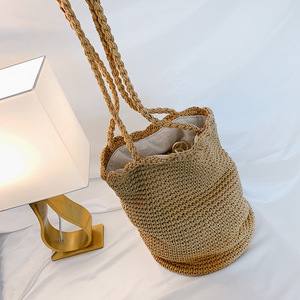 Bravo, señora de paja de macramé de algodón hecho a mano, bolso de patrón - Product Image 5