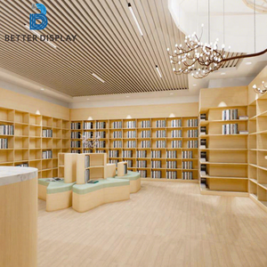 Design Moderno di Vetrine per <span class=keywords><strong>Librerie</strong></span>, Mobili Personalizzati e Durevoli in Legno per Esposizione Libraria - Product Image 1