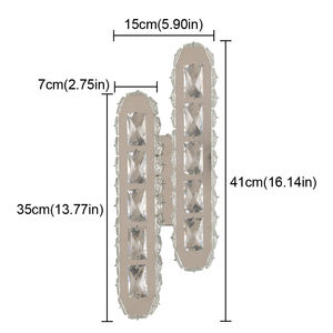 Aplique de pared LED contemporáneo nórdico, luz de soporte de cristal para Hotel, apartamento, lámpara de pared moderna - Product Image 2