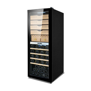 Cantinetta Elettrica per Vini con Mantenimento della Temperatura, 42 Bottiglie, Armadio in Acciaio Inox 170L, Mini Frigo per Sigari, Uso Domestico e Commerciale - Product Image 1