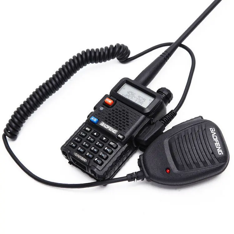 2024 terbaik jual murah Handsfree Radio Speaker mikrofon untuk Cina Baofeng UV-5R 888S Walkie Talkie bahu mikrofon