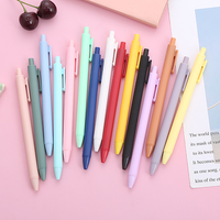 Stylo à bille en plastique multicolores pour étudiants, fournitures scolaires et de bureau, logo personnalisé, vente en gros, pas cher, X729