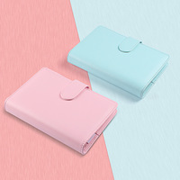 Großhandel Studenten Mini Taschen-Notizbuch A5 A6 Größe Mehrfarbig Spiralgebunden Loseblatt PU-Leder Notizbuch mit Kartenfach