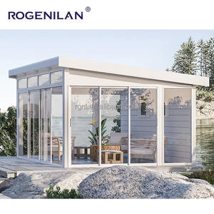 فيلا روجينيلان الراقية سونروم مخصصة سبائك الألومنيوم في الهواء الطلق الزجاج فناء غرفة زهرة قبول التخصيص - Product Image 2