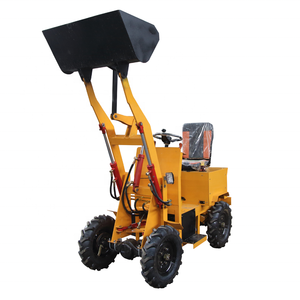 Huansheng Mini Lader Elektrische Hydraulische Mini Wiellader 4X4 Kleine Mini Tuinlader - Product Image 1