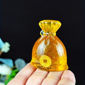 ของตกแต่งบ้านรูปถุงเงินเรซิ่นคริสตัลขัดเงา ดึงดูดโชคลาภ สำหรับเทศกาลต่างๆ ขายส่ง - Product Image 3