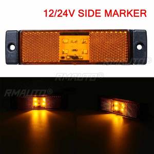 4/8/10 Pcs 4 Feux de position latéraux LED ambre 10V-24V pour remorques, camions et fourgonnettes - Product Image 2