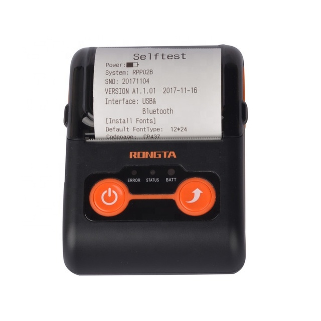 Hot Sale 1600 AAh Rechargeable Li-ion Battery 58mm Thermal Portable Mini Pocket Printer RPP02B