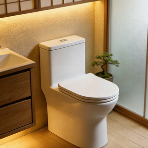 WC sans bride surélevé, Sanitaires, Anti-vandalisme, Céramique blanche, Cuvette de WC allongée - Product Image 1