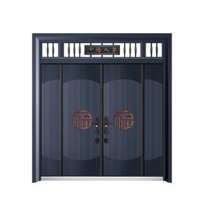 Precio <span class=keywords><strong>de</strong></span> fábrica, puerta <span class=keywords><strong>de</strong></span> aluminio fundido <span class=keywords><strong>de</strong></span> entrada <span class=keywords><strong>de</strong></span> lujo antirrobo moderna para exteriores con características impermeables para Villa Apartment & Hall - Product Image 6