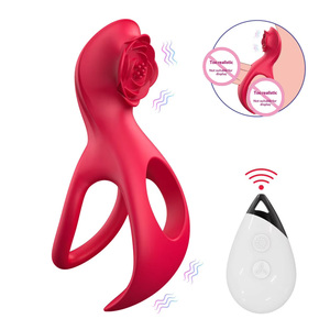 Anneau vibrant double aile avec télécommande sans fil et double mode de vibration pour adultes – Jouet sexuel silencieux pour adultes - Product Image 4