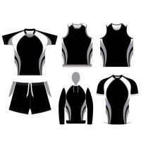 Fabricante Chino Suministra Camisetas de Rugby Personalizadas con Impresión por Sublimación, Ropa Deportiva, Uniformes de Fútbol Americano