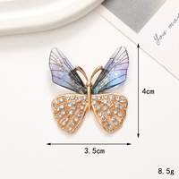 Breloques papillon queue-de-pie à grandes ailes pour chaussures de piscine perforées et adaptateurs de sangle pour smartphone