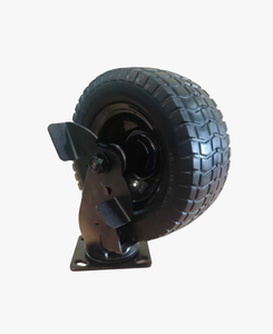 Roue à roulettes robuste et silencieuse, noyau en fonte avec frein <span class=keywords><strong>pour</strong></span> usage industriel - Product Image 4