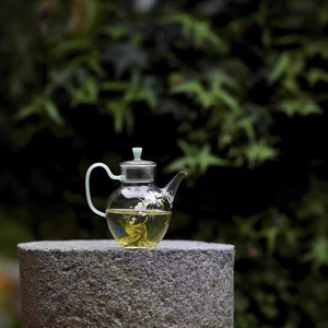 Chinese Style Glass Teapot With Filter Round Shape For Kung Fu <b>Tea</b> <b>Set</b> Afternoon <b>Tea</b> Use - Product Image 1