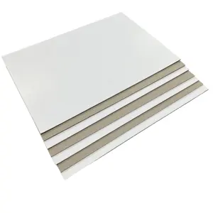 Placa dúplex de 400 gsm, doble Panel, parte trasera gris/blanca, precio de 350gsm, C1s