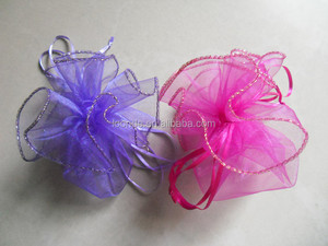 ผ้าออร์แกนซ่าทรงกลมแบบมีเชือกรูด นิยมใช้เป็นของห่อของขวัญ - Product Image 3