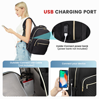 LOVEVOOK 2024 Fashion oem custom wholesale smart laptop sac à dos sac étanche pour l'école collège voyage sac à dos pour ordinateur portable câble USB