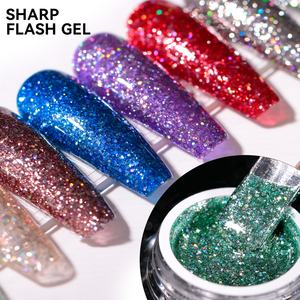 JTING Esmalte de Gel Brillante de Alta Intensidad con Destellos de Diamante, Gel Flash Neón, Colección de 9 Colores, Esmalte de Uñas en Gel, Marca Privada OEM - Product Image 1