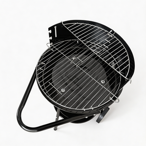 Multi-functional Double Layer <strong>Charcoal</strong> <strong>Kettle</strong> <strong>BBQ</strong> Grill with Warming Rack for Outdoor Garden Family <strong>BBQ</strong> - Product Image 6