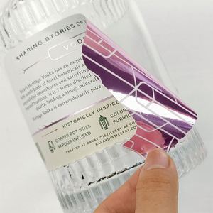 Étiquettes autocollantes personnalisées OEM imperméables pour bouteilles de boissons et de bière, autocollants transparents en vinyle pour bonbons, sandwichs et pizzas - Product Image 2