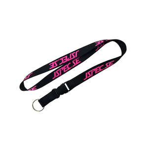 Lanière en polyester personnalisée avec impression par transfert thermique par sublimation, boucle à crochet métallique, logo imprimé, <span class=keywords><strong>accessoire</strong></span> <span class=keywords><strong>de</strong></span> <span class=keywords><strong>bureau</strong></span> - Product Image 6