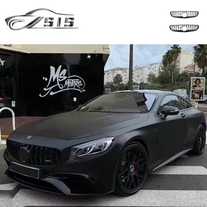 S-Class W217 C217 Coupe Car Grills C217 S400 S450 S500 a GT Negro Color plata Parrilla delantera Parrilla de coche Malla Autopartes Parte del cuerpo