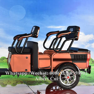 Triciclo eléctrico de dos personas para personas con movilidad reducida, nuevo diseño de <span class=keywords><strong>2022</strong></span>, para pasajeros, <span class=keywords><strong>Taxi</strong></span>, motocicleta de tres ruedas, Scooter de 2 asientos - Product Image 5