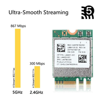 Adaptador inalámbrico de doble banda RTL8822CE 8822CE 802.11AC de 867Mbps BT5.0 NGFF M.2, tarjeta de red WiFi para actualización de portátiles