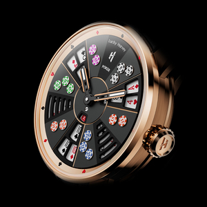 <span class=keywords><strong>Montre</strong></span> automatique mécanique lumineuse pour <span class=keywords><strong>homme</strong></span> LUCKY HARVEY Player Series Sangong Poker avec figurine mobile ZLS301 - Product Image 4