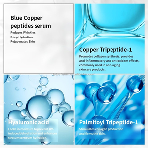 Proveedor de Comercio Electrónico: Esencia de Péptidos de Cobre <span class=keywords><strong>Azul</strong></span> de 30 ml con GHK-Cu y 12 Péptidos para Antienvejecimiento y Reafirmación |   OEM/ODM Personalizado - Product Image 3