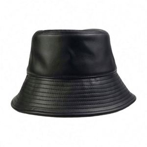 Wholesale High Quality Custom Designer Reversible Wholesale Blank Snakeskin Pu Leather Bucket <b>Hat</b> - Product Image 3