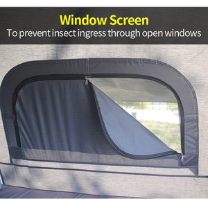 Tente gonflable imperméable pour <span class=keywords><strong>camping</strong></span> en plein air, tente de toit de voiture, <span class=keywords><strong>pièces</strong></span> de tente pneumatique, installation rapide, accessoires pour attelage de remorque familial pour voyages en autonomie - Product Image 4