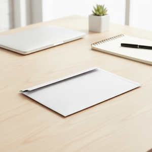 Enveloppes écologiques vierges en papier kraft, personnalisables avec logo, robustes, directement du fabricant - Product Image 1