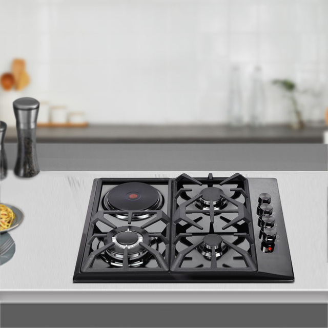 Factory OEM ODM Built in Electric and Gas Hob With Ceramic Hob 4 Burner Stainless Steel Cooking Gas Cooker/Gaz Stove