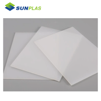 Feuille diffuseur de lumière en polystyrène (PS) transparent haute température, épaisseur 3 mm, surface texturée, tailles personnalisables, découpe/moulage