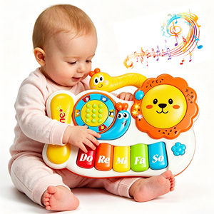 ของเล่นดนตรีรูปหอยทากเรืองแสงพร้อมคีย์บอร์ดเปียโนอิเล็กทรอนิกส์ สำหรับเบาะรถยนต์และรถเข็นเด็ก ของเล่นปลอบเด็ก อายุ 1-3 ปี - Product Image 1