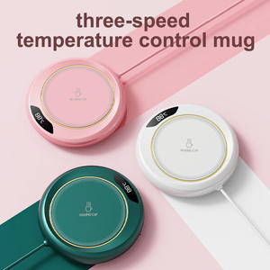 Posavasos de temperatura constante inteligente <span class=keywords><strong>USB</strong></span> de registro personalizado, 3 Ajustes de temperatura, almohadilla calefactora de agua para té de la leche de oficina, calentador de <span class=keywords><strong>taza</strong></span> - Product Image 3