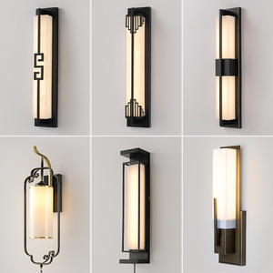 Chinese Style LED Wall <b>Lamp</b> for Bedroom Corridor Stairs-Simple Bedside Lighting <b>Touch</b> for Hotels Living Rooms - Product Image 2
