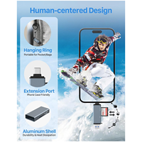 Adaptateur intelligent USB-C CS CSCARD pour cartes TF, prend en charge les cartes SD et TF, multi-en-un, matériau en aluminium durable