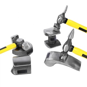 Haute qualité Portable marteau Dolly ensemble 7 pièces jaune noir carrosserie Dent marteaux marteau Dent corps garde-boue ensemble d'outils - Product Image 4